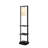 74.2'' Black Column Floor Lamp