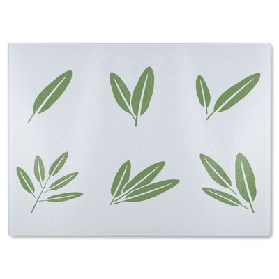 Herbs Glass Chopping Board