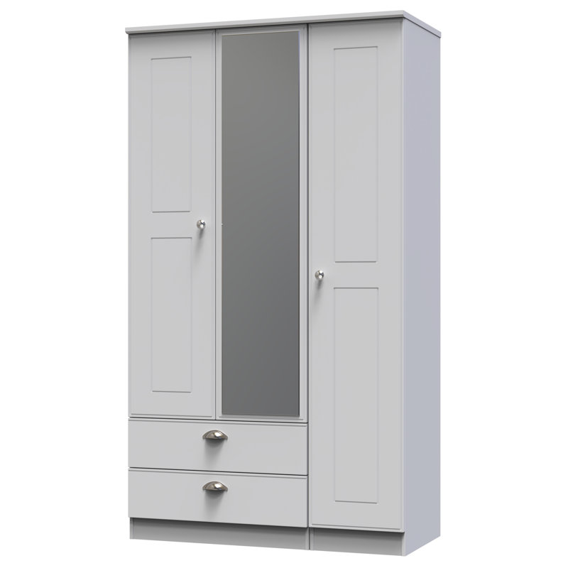 Conners Manufactured Wood Wardrobe, Grey Matt
