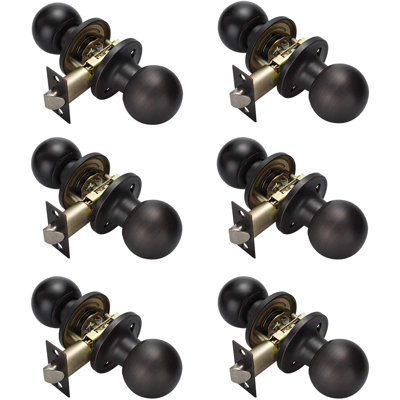 Privacy (Bed & Bath) Bronze Round Knob