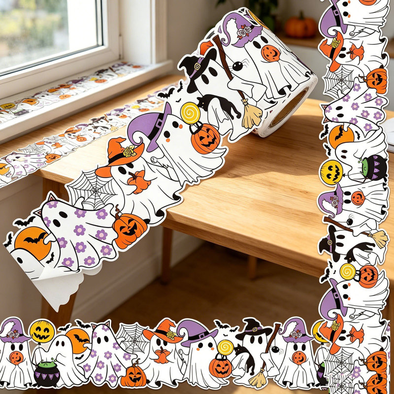 Autocollants décoratifs d'Halloween, 2.36" H x 2.36" W x 2.76" D