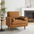 Upholstered Vegan Leather Accent Armchair-105698014