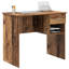 Desk With Storage 90X49.5X75 Cm Engineered Wood-1180151894