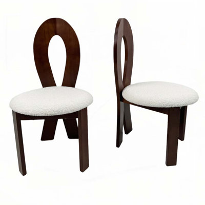 Teddy Upholstered Solid Wooden Dining Chairs