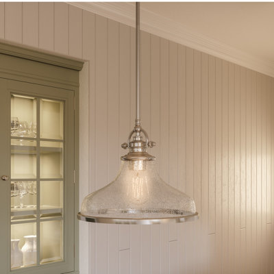 Grant 1-Light Brushed Nickel Pendant Light