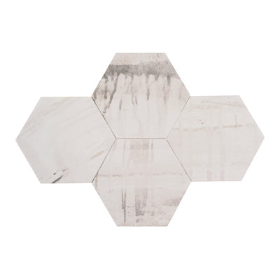 Homage 5-in. Hexagon Matte and Glossy Porcelain Wall & Floor Tile