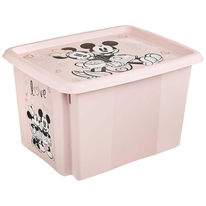 Keeeper Plastic Decorative Bin, Pink