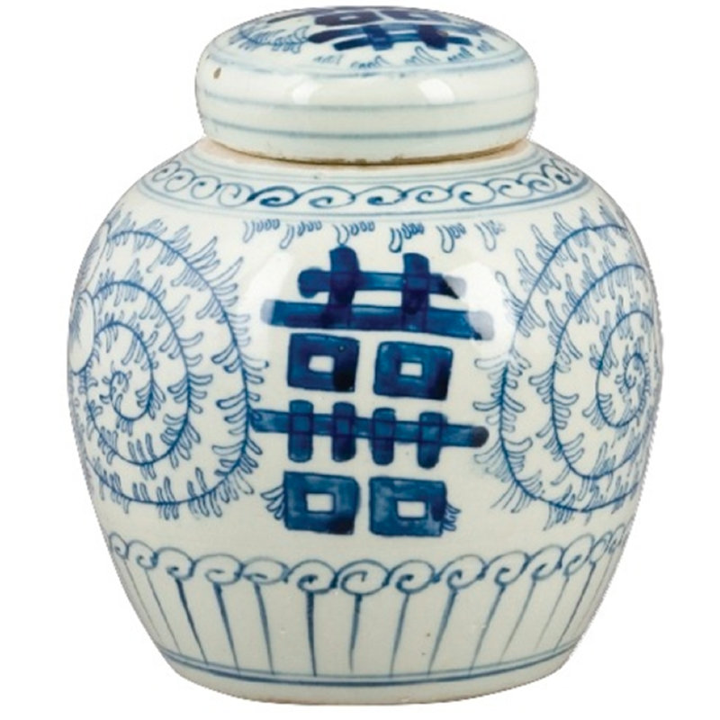 Handmade Porcelain China Ginger Jar