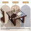 Table d'appoint d'extérieur en bois massif-1793927332