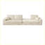 Modern Modular 2-in-1 Sofa with Three Cushion and Two Throw Pillows-1352944120