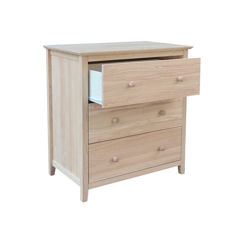 Calumet Heimann 3 Drawer Chest, Unfinished