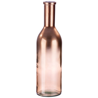Glas Vase "Douro" Kupfer Metallic