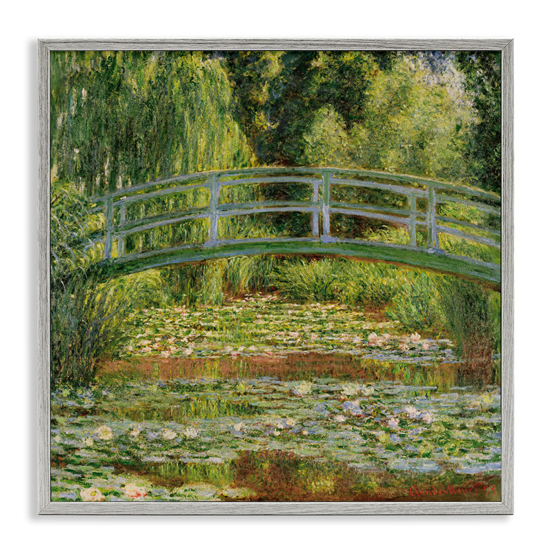 «The Water Lily Pond Monet Classic» par Claude Monet - reproduction d'art, Estampe numérique Farmhouse, H 24 po x l 24 po