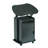Techni Mobili Sit-To-Stand Rolling Adjustable Laptop Cart With Storage, Black-1582513041