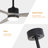 AuraVista 52" Modern 3-Blade Ceiling Fan with Light Kit & Remote Control – Downrod Mount for Stylish Airflow-902319710-902319708
