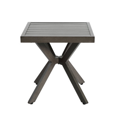 Table en aluminium coulé