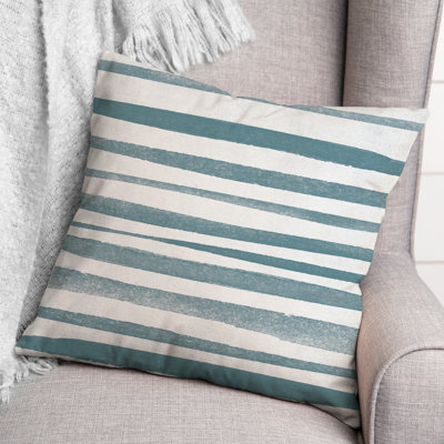 Collection 2 Sketch Lines Striped Throw Pillow