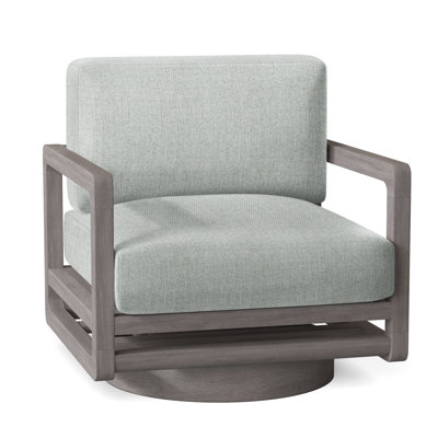 Tanah Outdoor Teak Swivel Lounge Chair