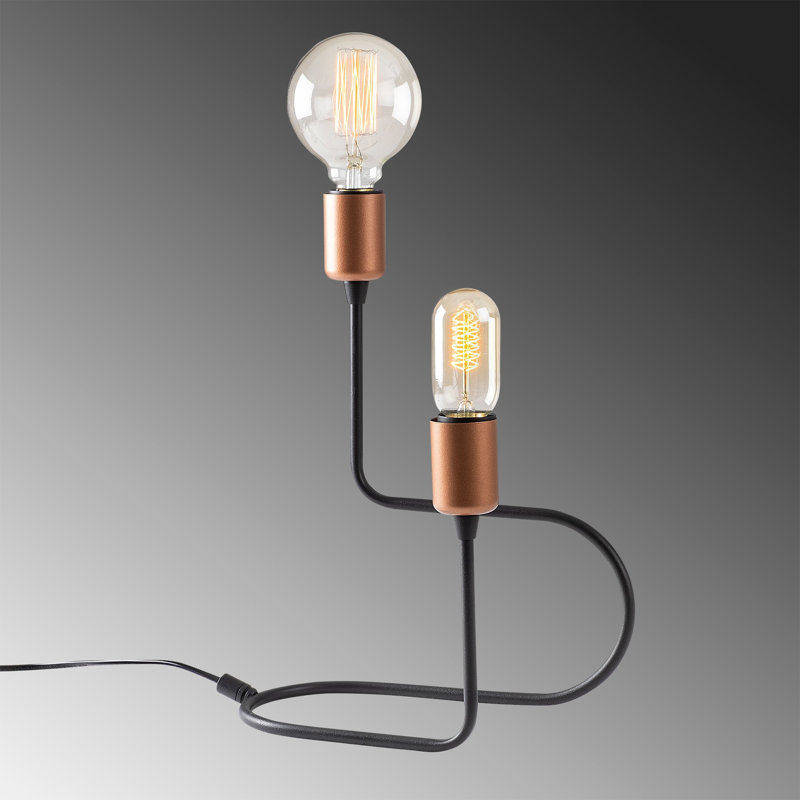 Lampe de table noire 14,17 po Keturah