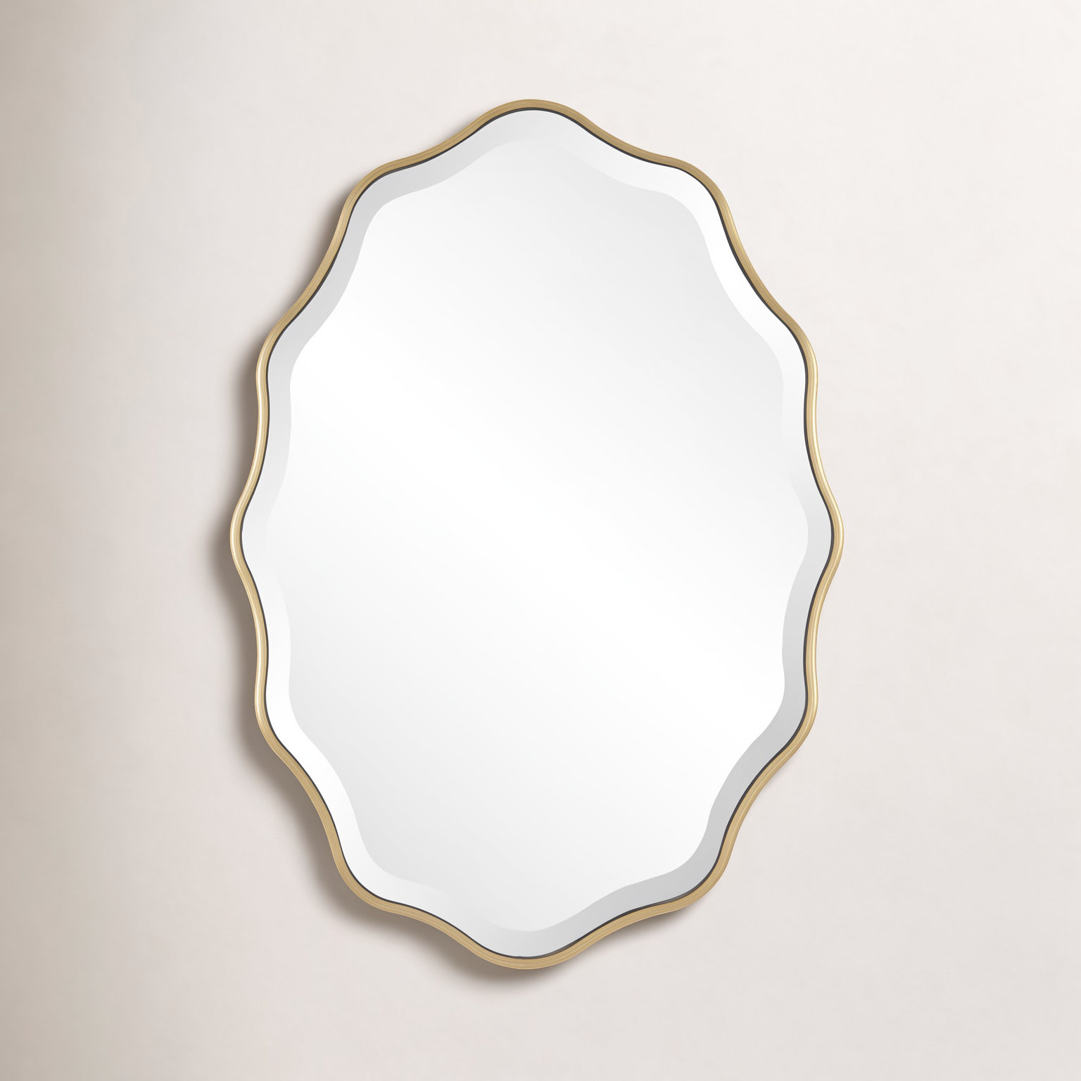 Katerina Accent Mirror, Gold, Irregular, 31.5'' H X 21.5'' W