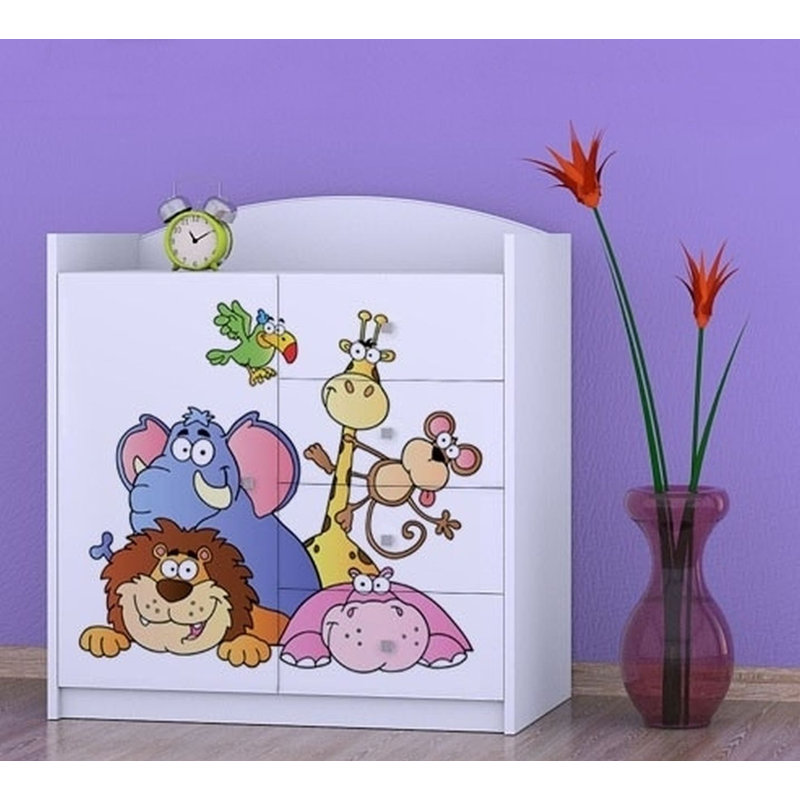 Niemeyer Kids 4 - Drawer Combo Dresser, White