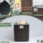 Wicker Fire Pit With Glass Wind Guard