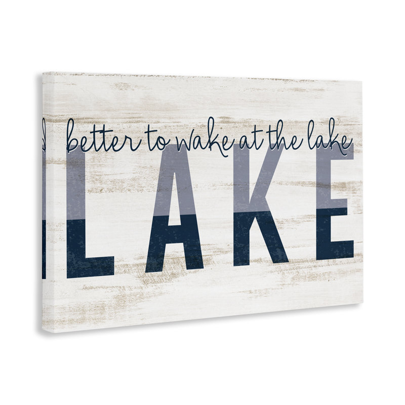 «Wake at Lake Rustic», art mural sur toile par Kim Allen, H 30 po x l 45 po