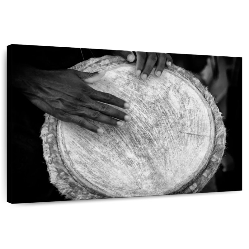 Abarca Tam Tam Drums, 16" H x 24" W