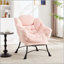 Fauteuil lounge moderne avec repose-pieds, accoudoirs et poche latérale, idéal pour les petits espaces, lecture et détente confortables.-954158897