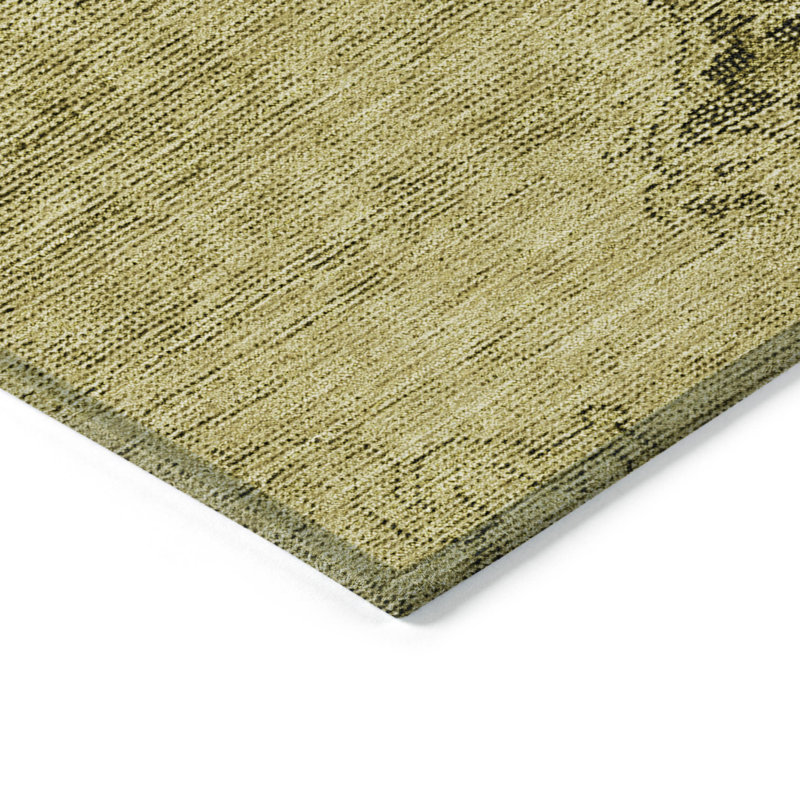 Tapis oriental lavable d'intérieur brun 3 pi x 5 pi