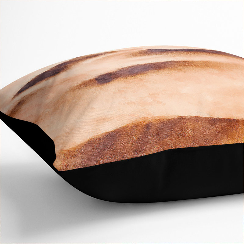 Sand Dune Ripples Scatter Cushion, Black, 55cm H x 55cm W x 20cm D