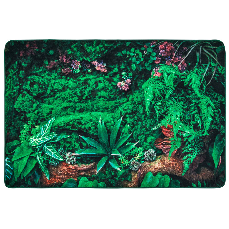 Tapis vert touffeté Real Forest Plants, Rectangle 3 pi x 5 pi