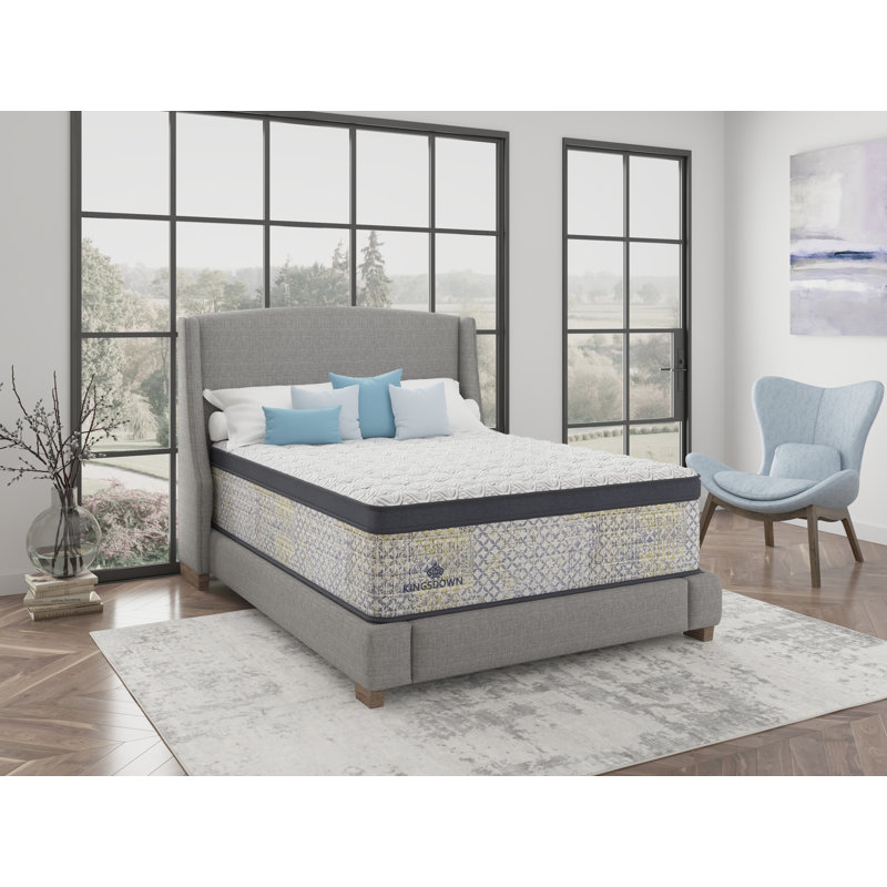 Kingsdown Prime Ashwin 15.5" Plush Full Euro Pillow Top Luxury Mattress, Full