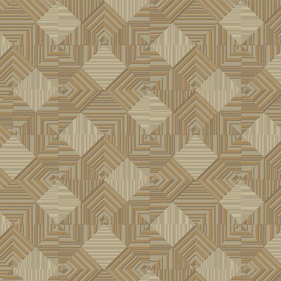 Antonina Vella Mixed Metals Geometric Wallpaper Double Roll