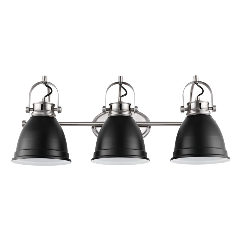 Éclairage pour meuble-lavabo Lejuan, Noir, Nickel, 3