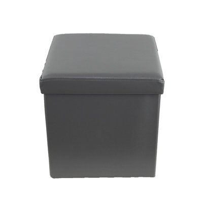 14" Square Storage Ottoman by Evideco