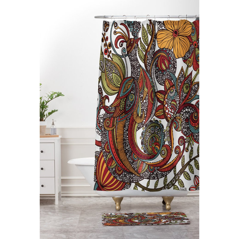 Tapis pour salle de bain paradise oiseau