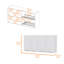Armoire de cuisine Durham, quatre portes, finition blanche