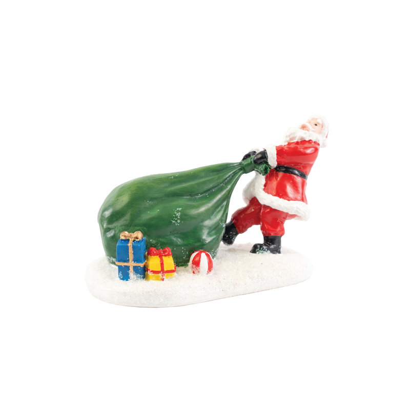 Figurine Village de Noël - Sac de jouets Santa