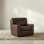 Fauteuil pivotant en cuir Yosef