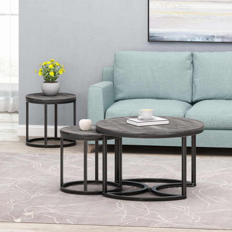 Table basse gigogne Opeoluwa, Gris