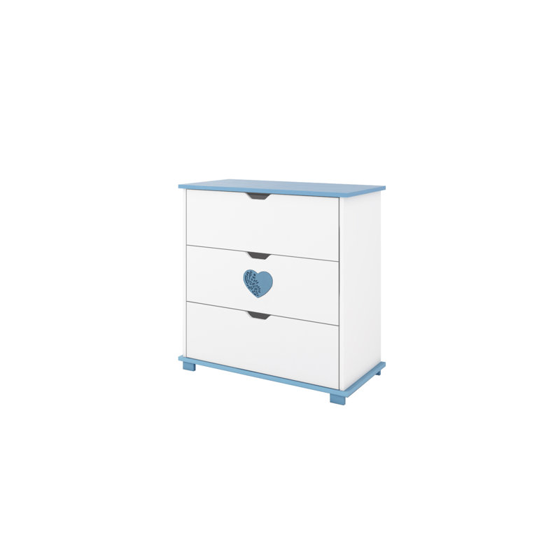 Enriquez Changing Table, White/Blue