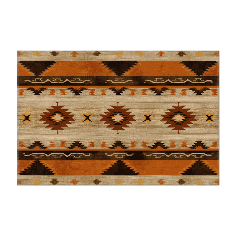 Tapis intérieur et extérieur Sunlit Labyrinth, Rectangle 5 pi x 7 pi