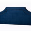 Tête de lit tapissier en velours bleu marine Danann, H 56,22 po x l 61,32 po x P 2,32 po-1463390196-1463390185