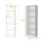 Bibliothèque à 4 tablettes Sutton avec tablettes de rangement modernes-120674801