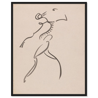 «Dancing Figure IV», toile figurative rétro par Art Remedy