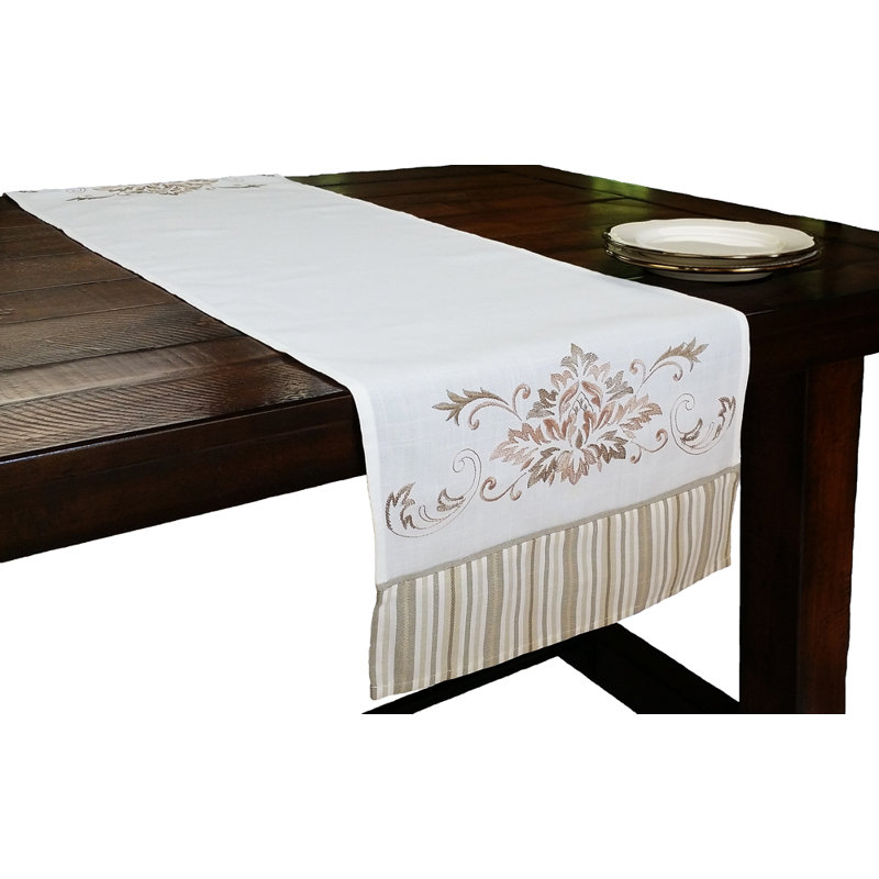 Chemin de table Fleur, L 36 po x l 16 po