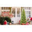 Arbre de Noël mince de 4 pi pour les vestibules, 150 lumières à DEL blanc chaud, 424 pointes mixtes en PE +, assemblage facile et arbre à crayons à charnières peu encombrantes, support de bureau stable pour petits espaces