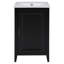 Meuble-lavabo simple 20,3 po avec plateau en céramique-106503459