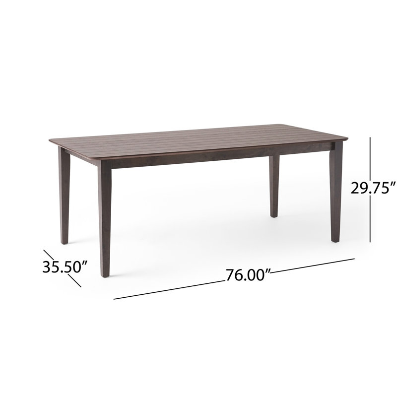 Caysen Anastassios Rectangular Farmhouse Dining Table,dinning table,dining room table, Gray
